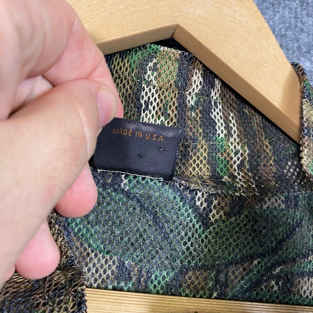 Rattlers Brand Mens Realtree Camo Mesh Hunting Jacket Full Zip Made in USA XL